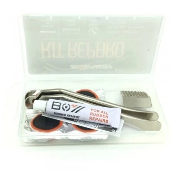 Kit Reparo Rápido Remendo Pneu Bicicleta Com 2 Espátulas Aço
